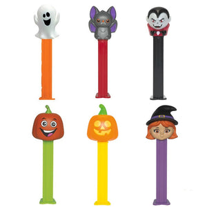 All City Candy PEZ Halloween Collection Candy Dispenser - 1 Piece Blister Pack Halloween PEZ Candy For fresh candy and great service, visit www.allcitycandy.com