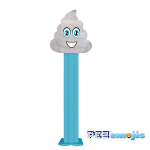 All City Candy PEZ Emojis Collection Candy Dispenser - 1 Piece Blister Pack Crystal Poop Novelty PEZ Candy For fresh candy and great service, visit www.allcitycandy.com
