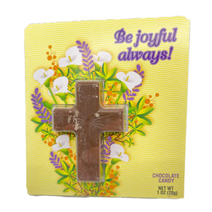 Palmer Easter Greeting Card with Chocolate Cross 1 oz.