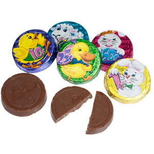 All City Candy Chocolate Double Crisp Bunny Munny Coins 3 lb. Bulk Bag R.M. Palmer Company For fresh candy and great service, visit www.allcitycandy.com