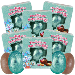 All City Candy Milk Chocolate Peek a Boo Surprise Egg with Jelly Beans 1.06 oz Easter Albert's Candy For fresh candy and great service, visit www.allcitycandy.com