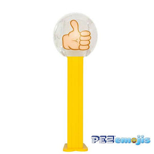All City Candy PEZ Emojis Collection Candy Dispenser - 1 Piece Blister Pack Thumbs Up Crystal Novelty PEZ Candy For fresh candy and great service, visit www.allcitycandy.com
