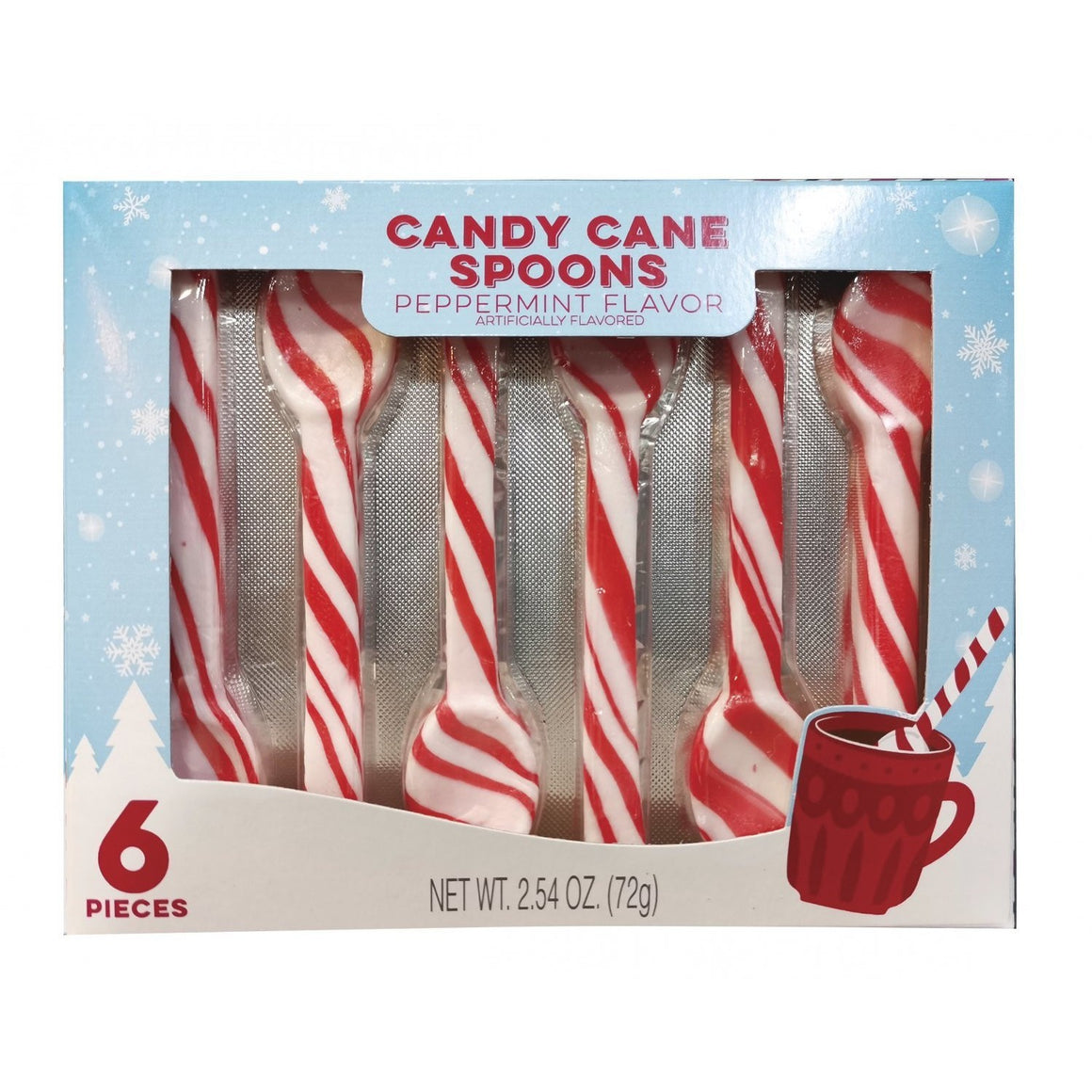 All City Candy Peppermint Candy Spoons 6 piece Box 2.54 oz. Christmas Hilco For fresh candy and great service, visit www.allcitycandy.com