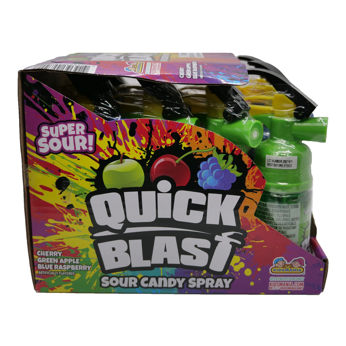 All City Candy Quick Blast Sour Candy Spray - 2.05-oz. Bottle 1 Bottle Novelty Kidsmania For fresh candy and great service, visit www.allcitycandy.com