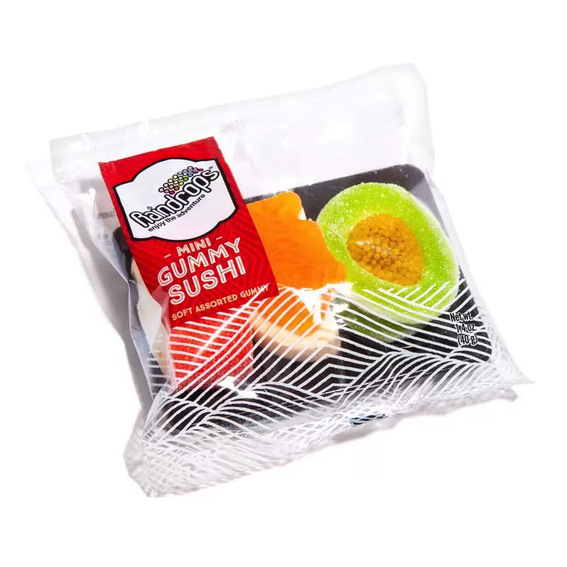 Raindrops Mini Gummy Sushi 3 Piece Pack 1.4 oz. All City Candy