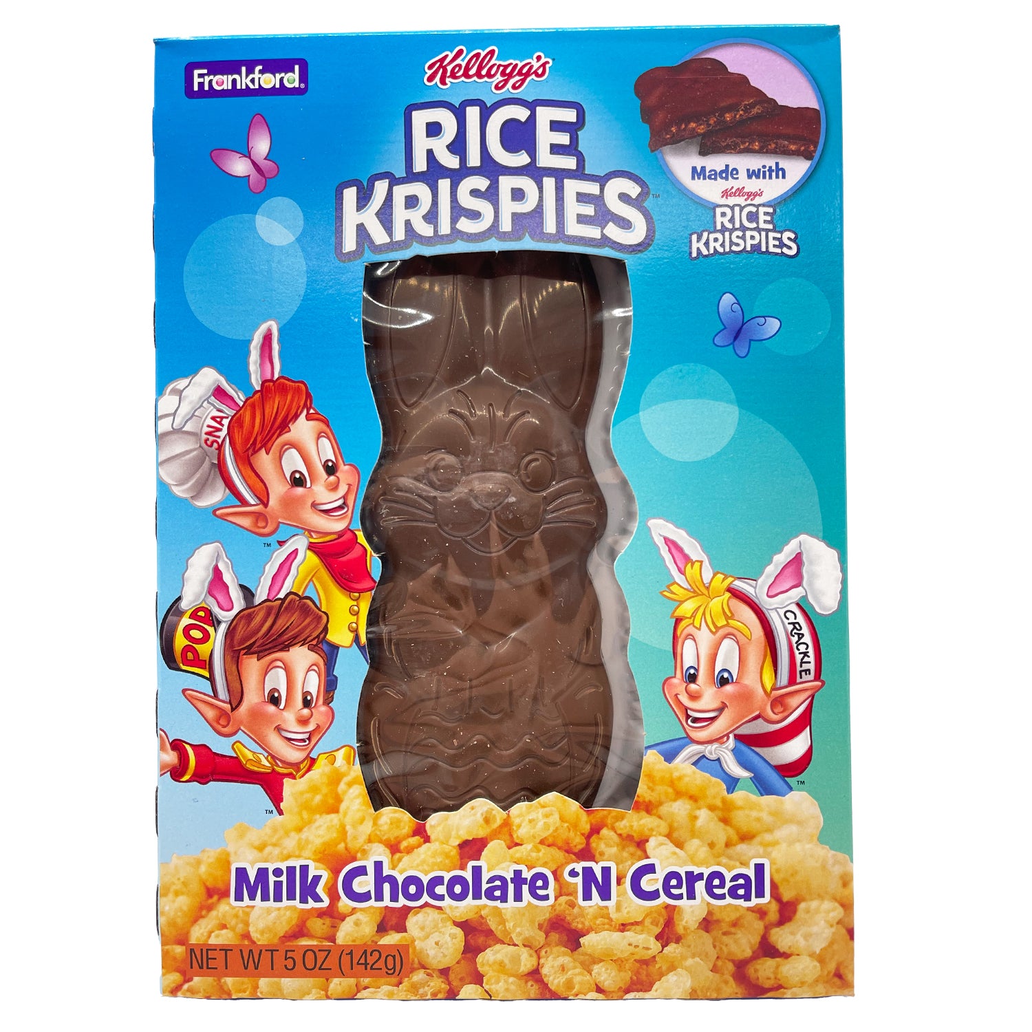 All City Candy Kellogg's Rice Krispies Milk Chocolate Bunny 5 oz. Frankford Candy For fresh candy and great service, visit www.allcitycandy.com