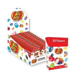 All City Candy Jelly Belly Assorted 20 Flavors Flip Top Box 1 oz. Case of 24 Jelly Beans Jelly Belly For fresh candy and great service, visit www.allcitycandy.com