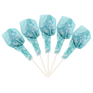 All City Candy Dum Dums Color Party Light Blue Blu Raspberry Lollipops - Bag of 75 Lollipops & Suckers Spangler For fresh candy and great service, visit www.allcitycandy.com