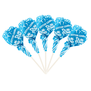 All City Candy Dum Dums Color Party Ocean Blue Cotton Candy Lollipops - Bag of 75 Lollipops & Suckers Spangler For fresh candy and great service, visit www.allcitycandy.com