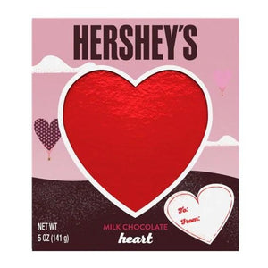 All City Candy Hershey's Solid Milk Chocolate Valentine Heart - 5 oz Hershey's For fresh candy and great service, visit www.allcitycandy.com