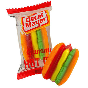 All City Candy Oscar Mayer Gummy Hot Dogs 40 count Bag Gummi Frankford Candy For fresh candy and great service, visit www.allcitycandy.com