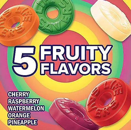 Lifesavers Hard Candy 5 Flavors - 1.14-oz. Roll - All City Candy