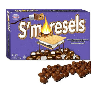 All City Candy S'moresels S'mores Inspired Chocolate Bites - 3.1-oz. Theater Box Taste of Nature Inc. For fresh candy and great service, visit www.allcitycandy.com
