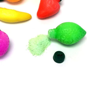 All City Candy Candy Powder Filled Plastic Fruits Medley - 72-Piece Bag Powdered Candy Bee International Candy For fresh candy and great service, visit www.allcitycandy.com