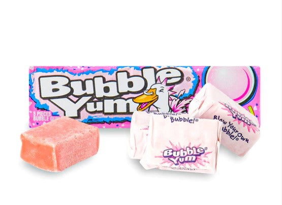  BUBBLE YUM Bubble Gum (Original, 5-Piece Packages