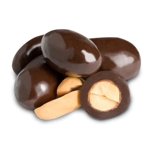 All City Candy No Sugar Added Dark Chocolate Covered Peanuts - 2 LB Bulk Bag Bulk Unwrapped Bulk Foods Inc. For fresh candy and great service, visit www.allcitycandy.com