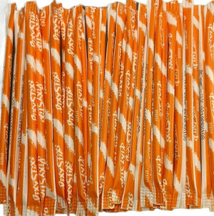 All City Candy Orange Pixy Stix Candy Powder 6" Straws - 100 Piece Package Powdered Candy Nestle For fresh candy and great service, visit www.allcitycandy.com