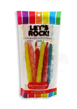 All City Candy Let's Rock Rainbow Crush Candy Straws Rock Candy Hilco For fresh candy and great service, visit www.allcitycandy.com