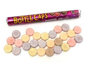 All City Candy Bottle Caps Soda Pop Candy - 1.77-oz. Roll Ferrara Candy Company For fresh candy and great service, visit www.allcitycandy.com
