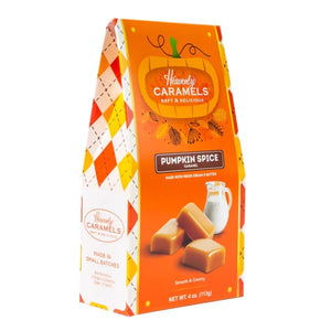 All City Candy Heavenly Caramels Pumpkin Spice- 4 oz. Box  Halloween Heavenly Caramels For fresh candy and great service, visit www.allcitycandy.com