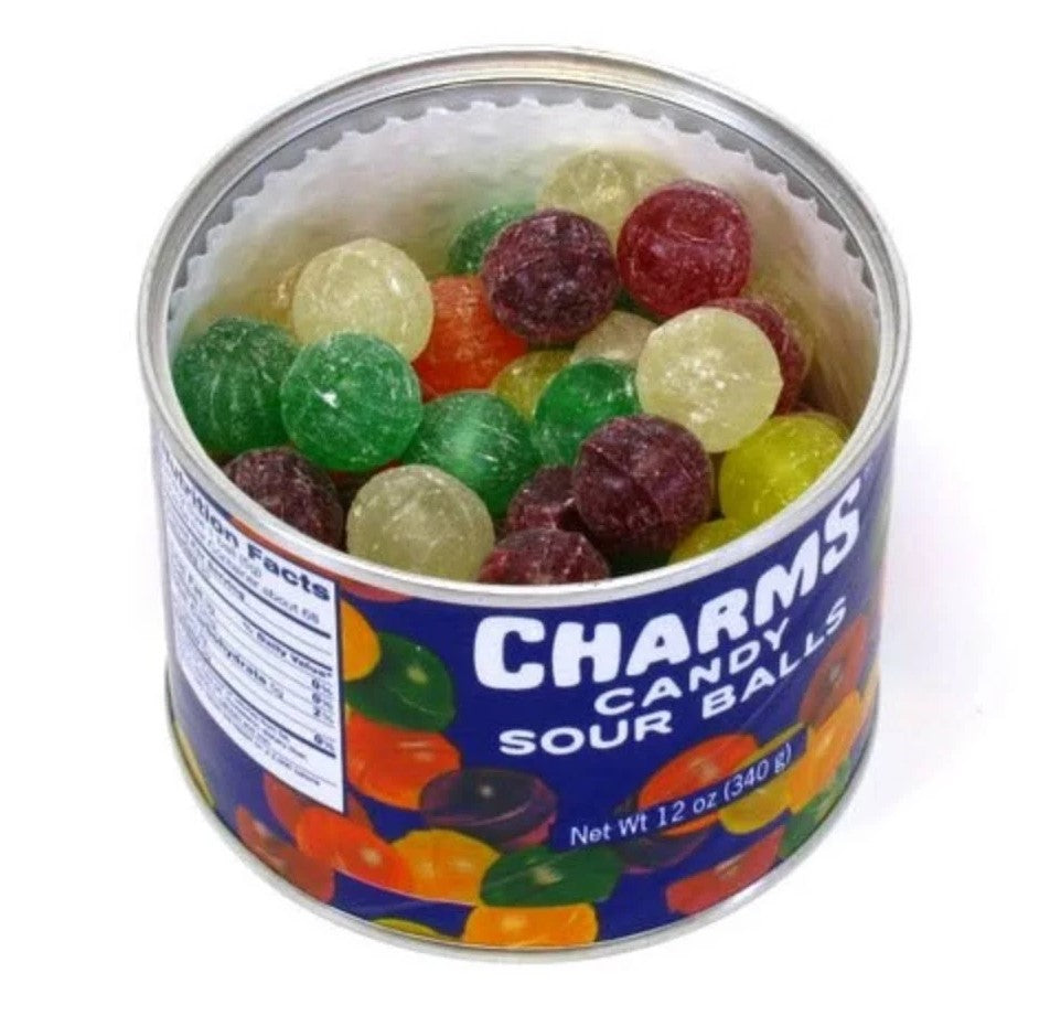 Charms Candy Sour Balls 12oz. Canister All City Candy