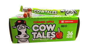 All City Candy Caramel Apple Cow Tales Chewy Caramel Stick 1 oz. Case of 36 Caramel Candy Goetze's Candy For fresh candy and great service, visit www.allcitycandy.com