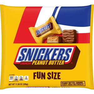 Snickers Crunchy Peanut Butter Fun Size Squares - 11.5 oz Bag