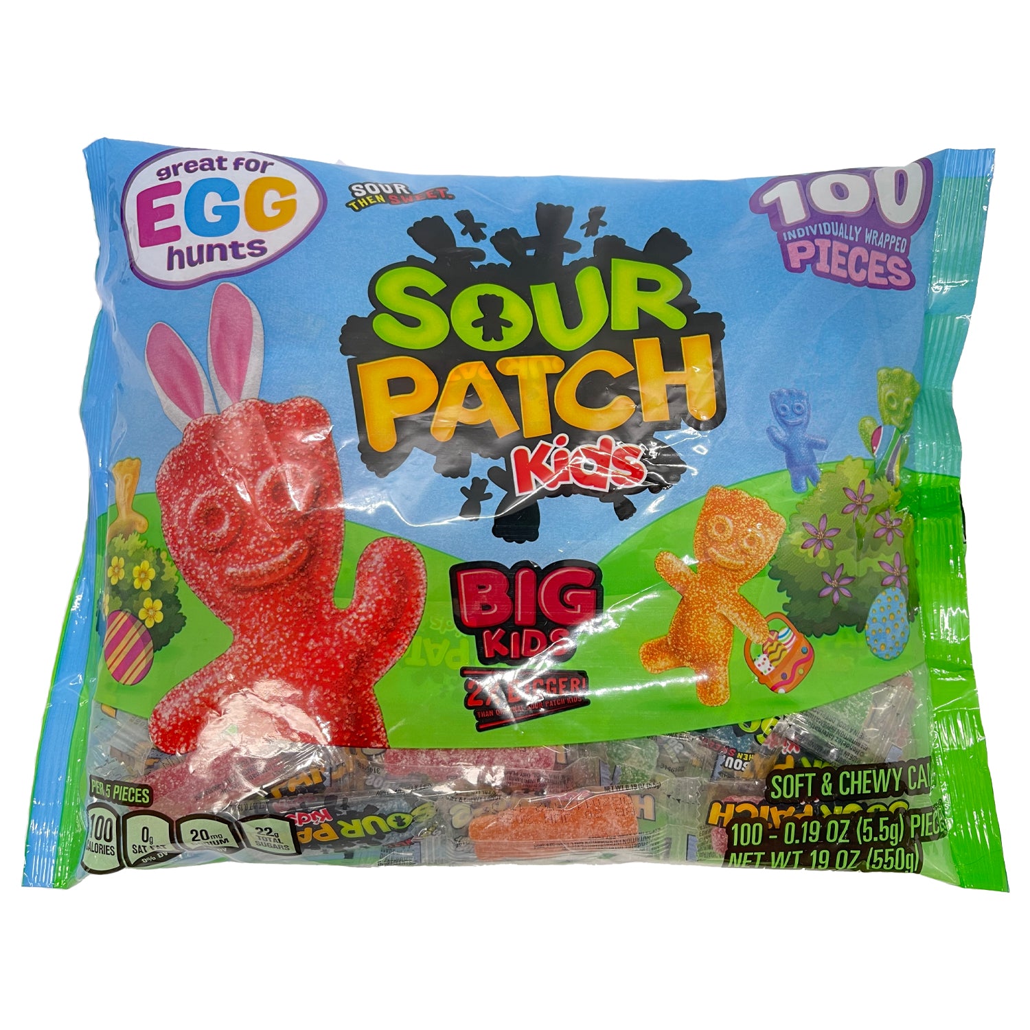 All City Candy Sour Patch Kids 100 piece Egg Hunt 19 oz. Bag Mondelez International For fresh candy and great service, visit www.allcitycandy.com