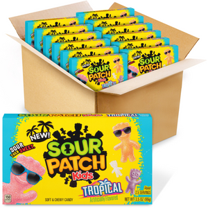 All City Candy Sour Patch Kids Tropical 3.5 oz. Theater Box-Case of 12 Theater Boxes Mondelez International For fresh candy and great service, visit www.allcitycandy.com