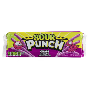 Sour Punch Grape Straws 4.5 oz. Tray