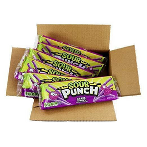 Sour Punch Grape Straws 4.5 oz. Tray
