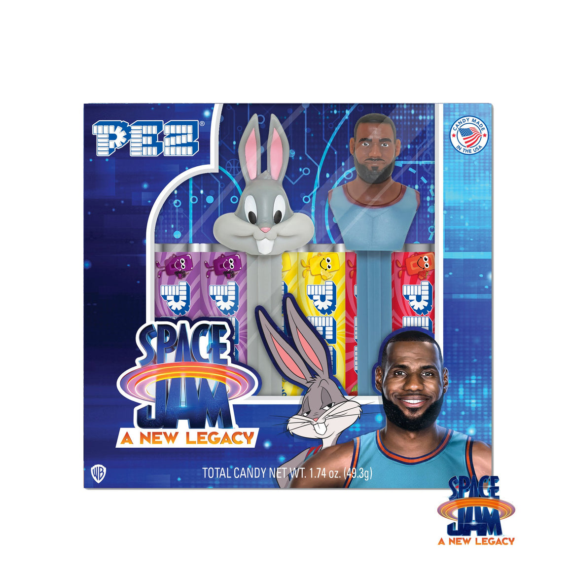 All City Candy PEZ- Space Jam Gift Set (Bugs Bunny & LeBron James) Novelty PEZ Candy For fresh candy and great service, visit www.allcitycandy.com