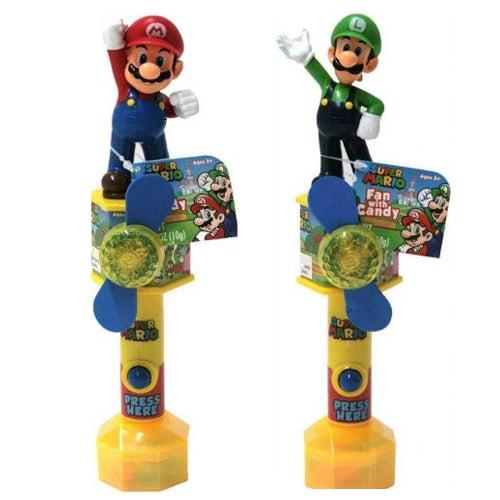 Super Mario Fan Candy Toy .35 oz.