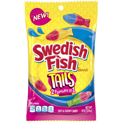 All City Candy Swedish Fish Tails Soft & Chewy Candy - 8-oz. Bag Chewy Mondelez International For fresh candy and great service, visit www.allcitycandy.com