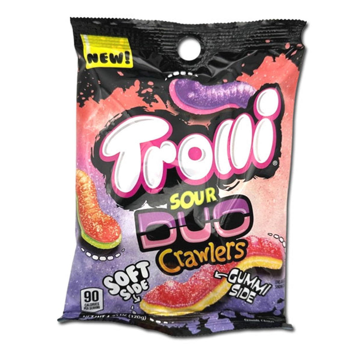 Trolli Sour Brite Duo Crawlers Gummy Worm Candy (Pack of 3), 3
