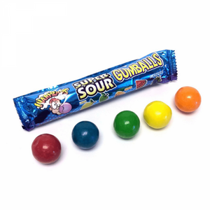 All City Candy Warheads Super Sour Gumballs - 5-Ball Tube Gum/Bubble Gum Impact Confections For fresh candy and great service, visit www.allcitycandy.com