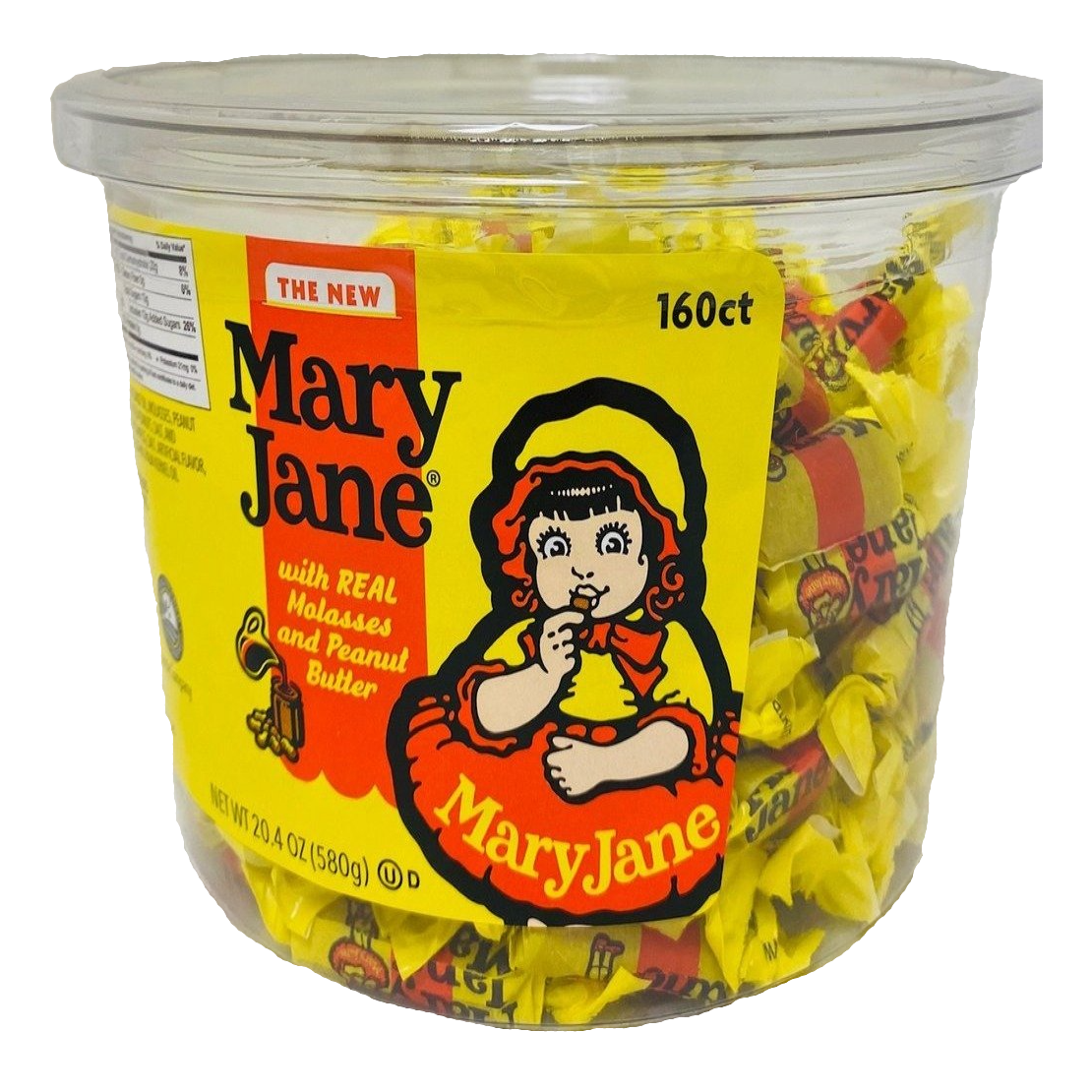 All City Candy Mary Jane 160 Count Tub 20.4 oz Taffy Atkinson's Candy For fresh candy and great service, visit www.allcitycandy.com