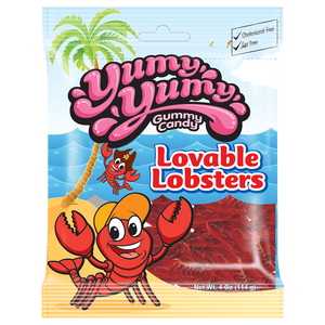 All City Cadny Yumy Yumy Lovable Lobsters Gummy Candy - 4-oz. Bag Gummi Kervan USA For fresh candy and great service, visit www.allcitycandy.com