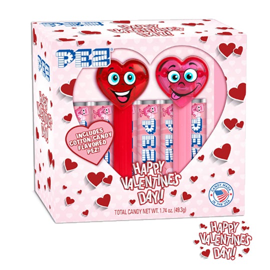 All City Candy PEZ Valentine's Hearts Twin Pack 1.74 oz. PEZ Candy For fresh candy and great service, visit www.allcitycandy.com