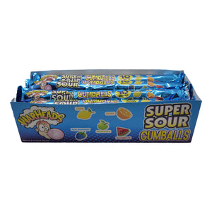 All City Candy Warheads Super Sour Gumballs - 10-Ball Tube - Case of 12 Gum/Bubble Gum Impact Confections For fresh candy and great service, visit www.allcitycandy.com