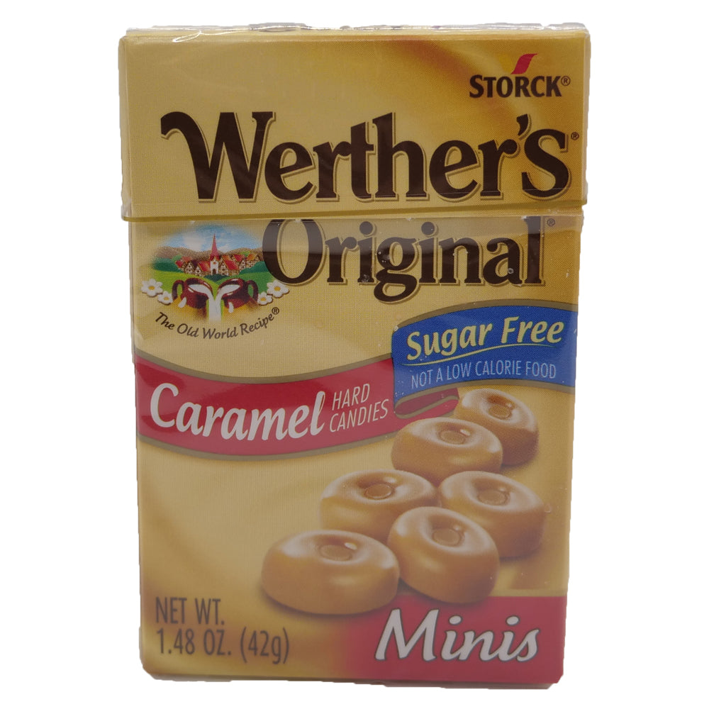 All City Candy Werther's Original Caramel Sugar Free Minis 1.48 oz Box Case of 12 Caramel Candy Werther's For fresh candy and great service, visit www.allcitycandy.com