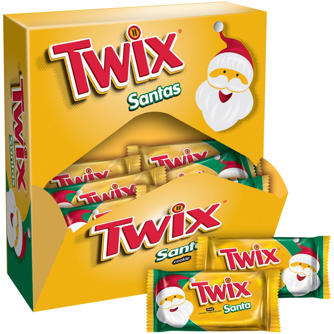 All City Candy Twix Santa - 1.06-oz. Bar Mars Chocolate For fresh candy and great service, visit www.allcitycandy.com