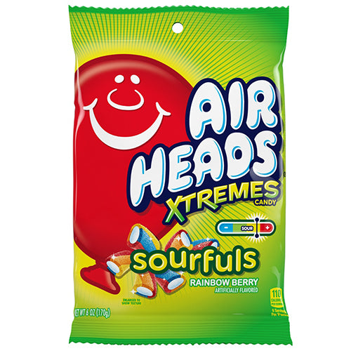 Airheads Xtremes Sourfuls Rainbow Berry Candy - 6-oz. Bag