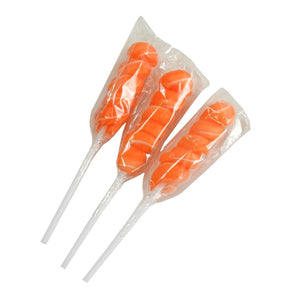 All City Candy Orange & White Color Splash Orange Unicorn Lollipops - Tub of 30 Lollipops & Suckers Albert's Candy For fresh candy and great service, visit www.allcitycandy.com