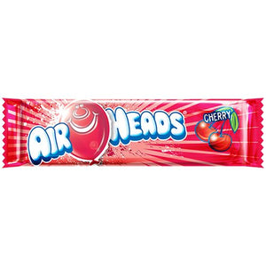 All City Candy Airheads Cherry Taffy Bar .55-oz. - 36 Piece Case Taffy Perfetti Van Melle For fresh candy and great service, visit www.allcitycandy.com