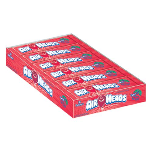 All City Candy Airheads Cherry Taffy Bar .55-oz. - 36 Piece Case Taffy Perfetti Van Melle For fresh candy and great service, visit www.allcitycandy.com