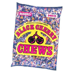 All City Candy Albert's Black Cherry Chews Candy - 240 Piece Bag Chewy Albert's Candy For fresh candy and great service, visit www.allcitycandy.com