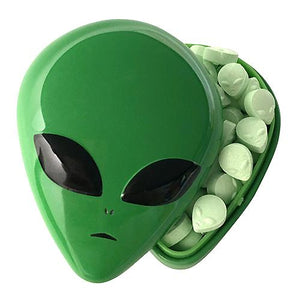 All City Candy Alien Head Sours Green Apple Candy - 1-oz. Tin 1 Tin Novelty Boston America For fresh candy and great service, visit www.allcitycandy.com