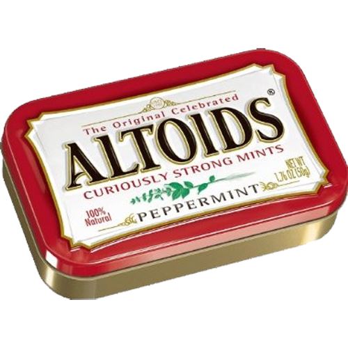 All City Candy Altoids Mints Peppermint - 1.76-oz. Tin Mints Wrigley 1 Tin For fresh candy and great service, visit www.allcitycandy.com