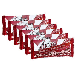 All City Candy Andes Peppermint Crunch Baking Chips - 10-oz. Bag Christmas Charms Candy (Tootsie) Pack of 6 For fresh candy and great service, visit www.allcitycandy.com